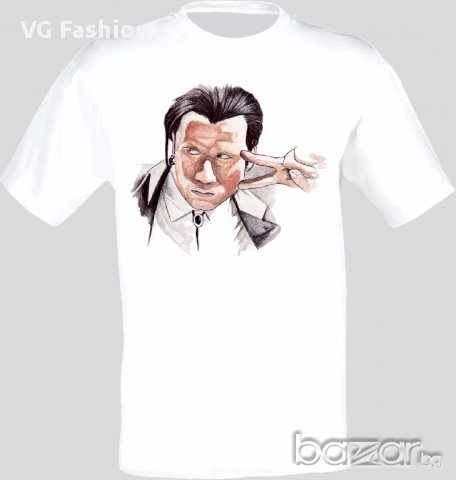 Криминале Pulp Fiction Vincent Vega John Travolta Тениска Мъжка/Дамска S до 2XL, снимка 1