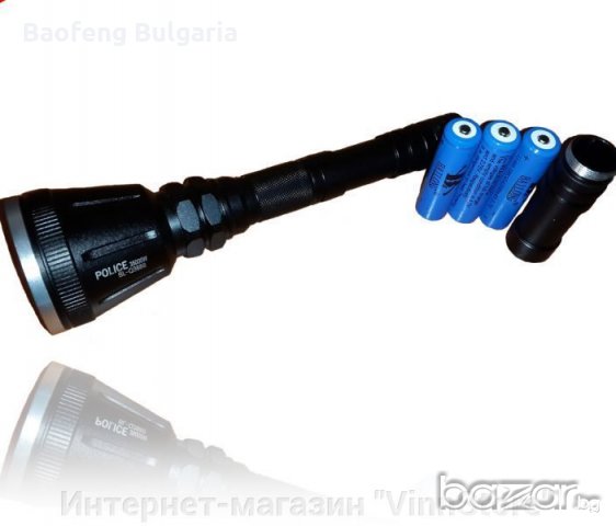 Нов Ловен LED Фенер 8800mAh Акумулаторен BAILONG Q3888 За Лов С Дистанционен Бутон, снимка 6 - Екипировка - 18303379