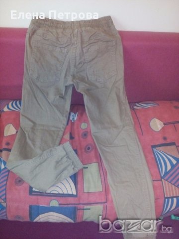 Удобен ежедневен панталон в бежово размер 150, снимка 2 - Детски панталони и дънки - 19527474