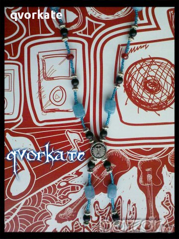  Колие от ангелит,оникс