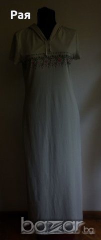 Спортна дълга  рокля с качулка , снимка 1 - Рокли - 18557043