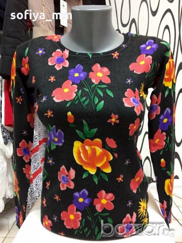 Дамска блуза два цвята, снимка 2 - Блузи с дълъг ръкав и пуловери - 16456923