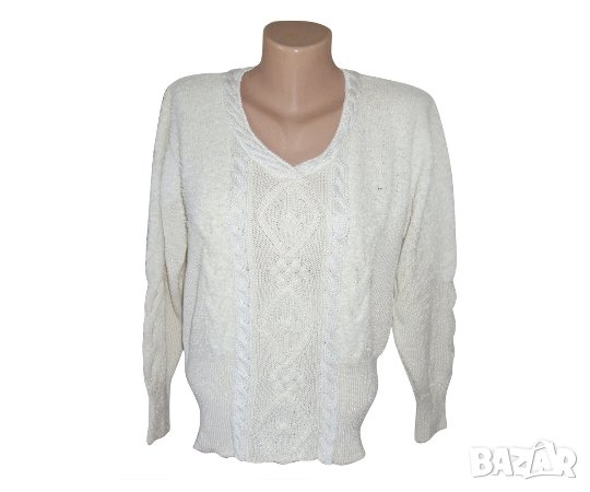 Alain Murati Collection Exclusive дамска бяла блуза пуловер, снимка 1 - Блузи с дълъг ръкав и пуловери - 23496594