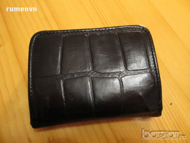 Красиво черно портмоне от дебела телешка кожа с много деления , снимка 7 - Портфейли, портмонета - 14062412