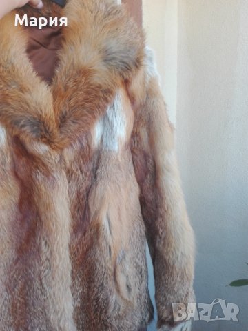  Палто от естествен косъм Лисица, снимка 10 - Палта, манта - 16630110