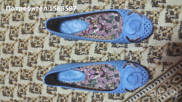 Сини пролет есен ниски обувки номер 38 10 лева, снимка 3 - Дамски ежедневни обувки - 25022479