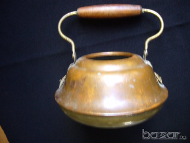 Стар бронзов съд, чайник , ваза, снимка 6 - Антикварни и старинни предмети - 15991249
