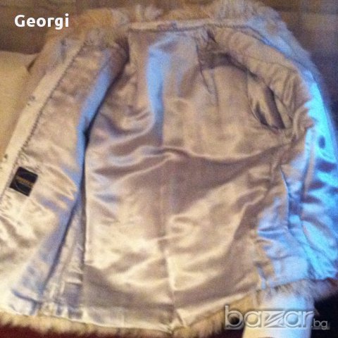 кожено палто от сребърна лисица размер 38, снимка 4 - Палта, манта - 13289481