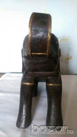 Дървен   Индийски слон голям, снимка 2 - Статуетки - 20121485