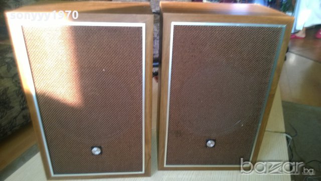 onkyo-stereo speakers-ретро тонколони -40/25/18см-2 броя от швеицария, снимка 3 - Ресийвъри, усилватели, смесителни пултове - 8770728