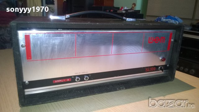 wem sl 100 amplifier-watkins electronic music ltd london england, снимка 5 - Ресийвъри, усилватели, смесителни пултове - 9352791