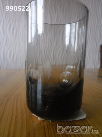 Чаши за концентрат от тъмно стъкло - 6 бр., снимка 1 - Чаши - 11730538