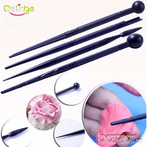 4 бр двойни инструмента пластмасови за декорация и оформяне и моделиране на всякакви изделия, снимка 2 - Кухненски принадлежности - 17180462