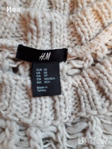 Пуловер H&M XS , снимка 4 - Блузи с дълъг ръкав и пуловери - 23345103