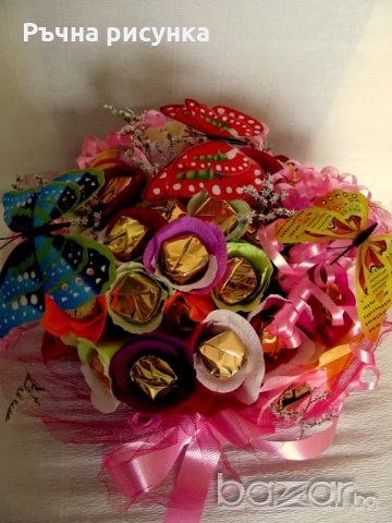 Букeти с шоколадови бонбони, снимка 1