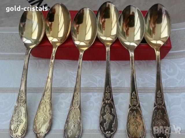  руски позлатени лъжички