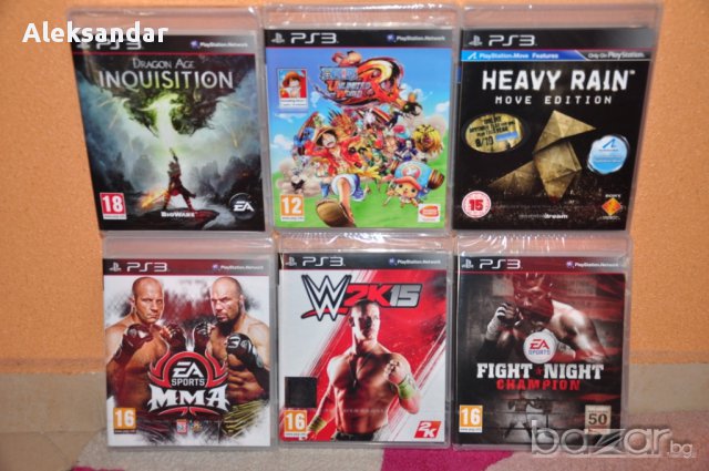 Нови ps3,Rain,mma,wwe 15,Fight,Champion,Dragon,age,madagascar,one piece,пс3 