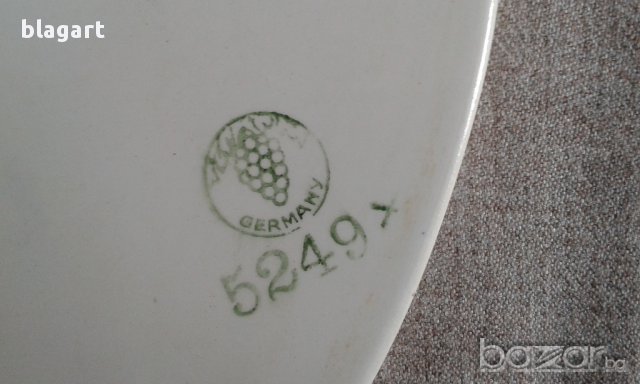 Картина от немски порцелан, снимка 3 - Антикварни и старинни предмети - 15586549