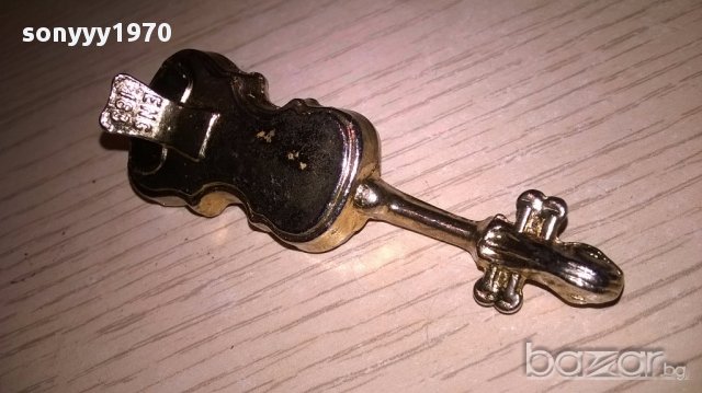 Мини ретро колекция-контрабас-бронз/месинг-7х3х2см-внос швеицария, снимка 14 - Антикварни и старинни предмети - 17528257