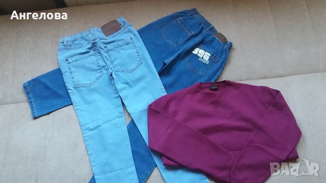 Нови дънки и пуловер всичко за 10лв., снимка 3 - Детски панталони и дънки - 23675282