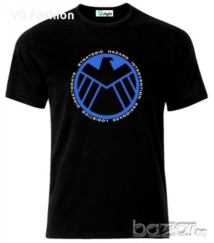 Мъжка тениска Inspired By The Avengers Shield Logo T-Shirt, снимка 1