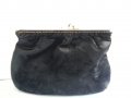   дамска чанта клъч черно кадифе, снимка 7