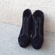 Дамски обувки велур, снимка 3 - Дамски боти - 16393015