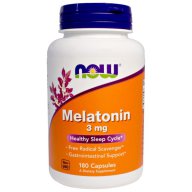 NOW Melatonin 3 мг, 180 капсули