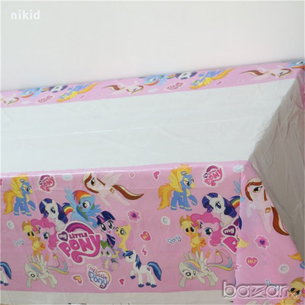 Малките Понита  Малкото Пони My LITTLE pONY найлонова покривка за парти рожден ден, снимка 1
