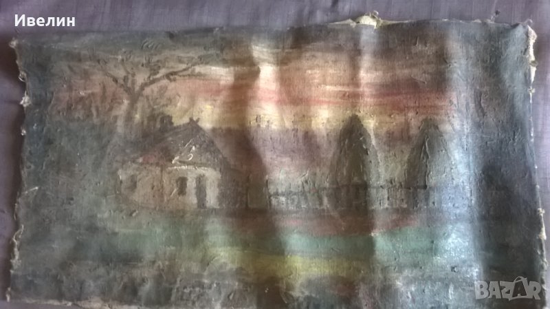 стара картина-пейзаж, снимка 1