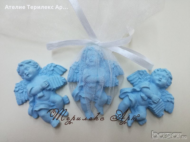 Ангелче в синьо-подаръци за гости, снимка 1