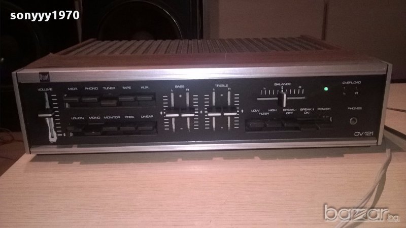 dual cv121-1 stereo amplifier made in germany-внос швеицария, снимка 1