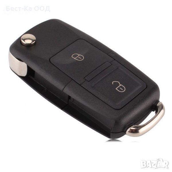 Кутийка ключ VW, Seat, Skoda 2 бутона без острие OS, снимка 1
