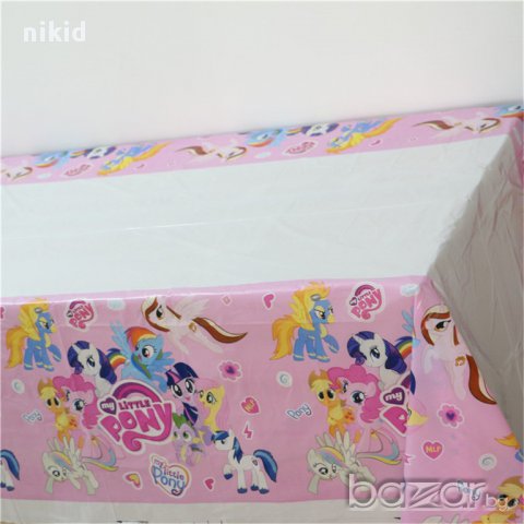 Малките Понита  Малкото Пони My LITTLE pONY найлонова покривка за парти рожден ден