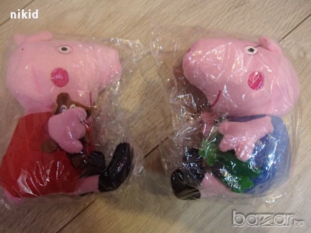  семейство пепа пиг Pig Peppa плюшена играчка прасе родители, снимка 5 - Плюшени играчки - 11806496