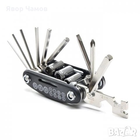 Функционален И Компактен Инструмент За Велосипед 15 В 1 + Безплатна Доставка