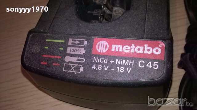 Metabo c45 4.8v-18v-зарядно -внос швеицария, снимка 3 - Други инструменти - 14445684