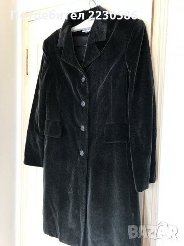 Елегантно ежедневно или официално графитено черно, вталено манто/палто/тренч