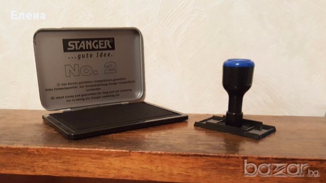 Продавам дръжка за печат и мастилен тампон