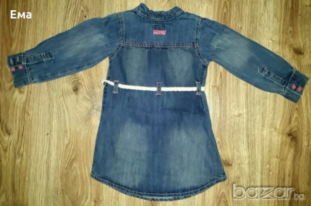 Детска дънкова рокля Minoti, снимка 2 - Детски рокли и поли - 20792700