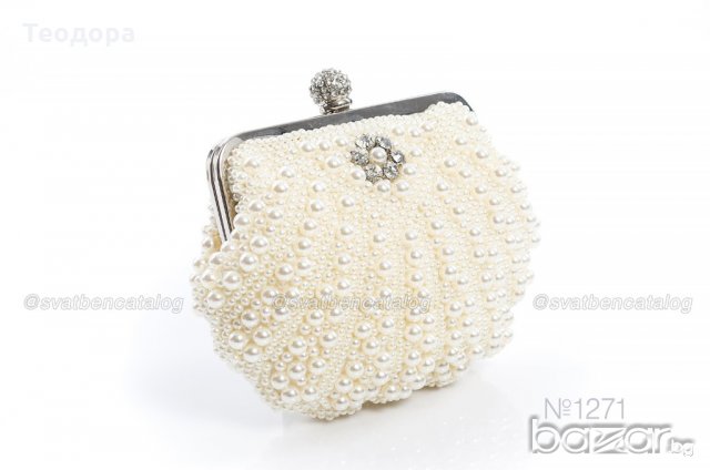 Луксозна булчинска чанта, снимка 3 - Чанти - 20199786