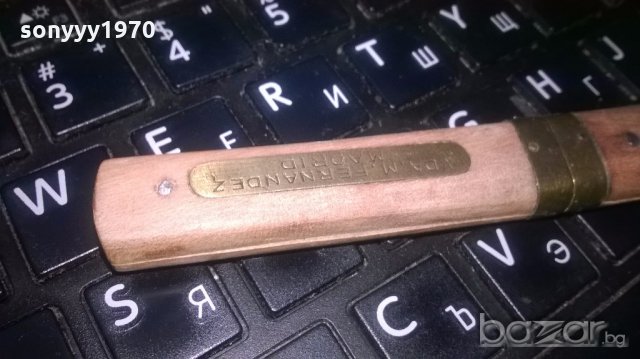 ретро комплект-нож+вилица-дърво/мед/месинг-25см, снимка 11 - Колекции - 19735643