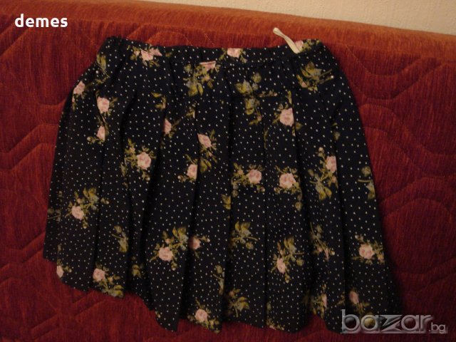 Детска копринена плисирана поличка, нова, размер 116 и 110-2 варианта, снимка 2 - Детски рокли и поли - 18458016