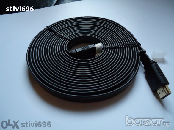Кабел Плосък HDMI/HDMI кабел - 1.80 метра.-3.00 м - 5.00 метра.висок клас , снимка 14 - Други - 11149858