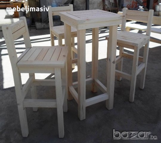 Дървени маси и  столове от масивна дървесина по поръчка, снимка 12 - Маси - 10449441