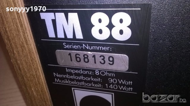 arcus tm88-140watt/8ohm-made in germany-внос швеицария, снимка 13 - Тонколони - 18765184