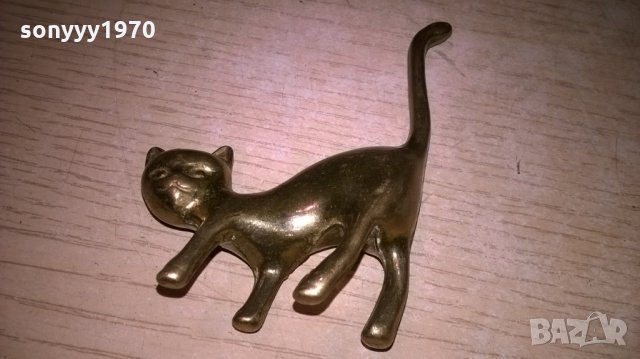 масивно коте-мед/месинг-10х8х2см-внос швеицария