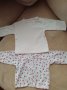 Тънки блузки с дълъг ръкав 0-3 месеца, снимка 1 - Бебешки блузки - 20975755