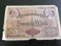 Райх банкнотa - Германия - 20 марки | 1914г., снимка 1 - Нумизматика и бонистика - 25621645