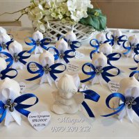 Ангелчета за кръщене - подаръчета за гости в кралско синьо, снимка 1 - Други - 24580977